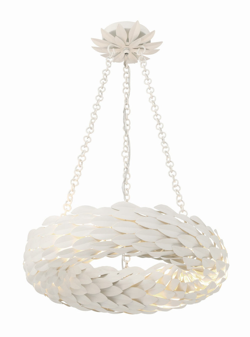 Crystorama 535-MT LED Chandelier, Matte White