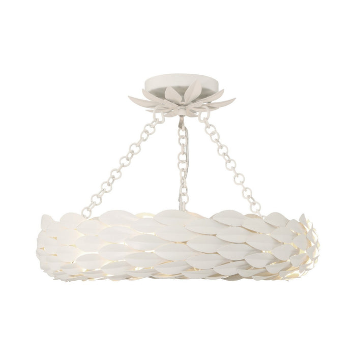 Crystorama 535-MT_CEILING LED Semi Flush Mount, Matte White