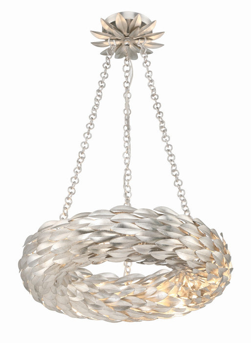 Crystorama 535-SA LED Chandelier, Antique Silver