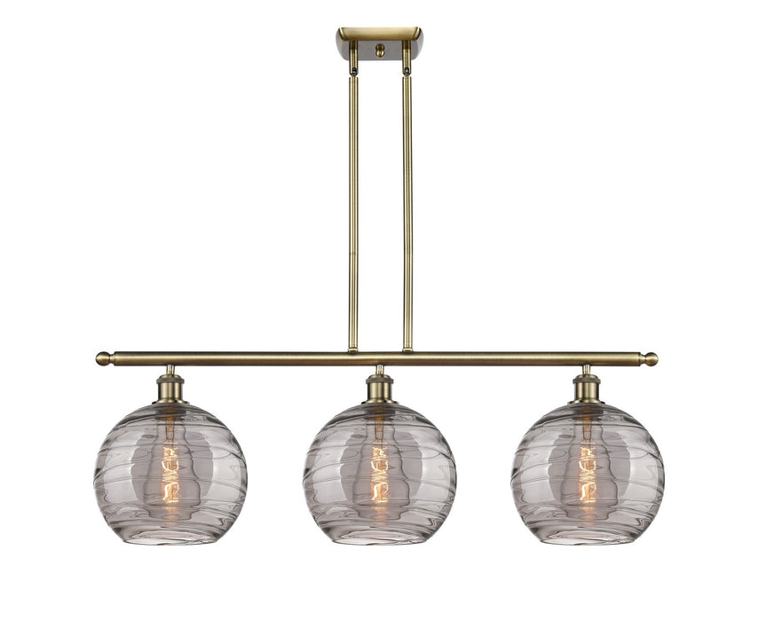 Innovations 516-3I-AB-G1213-10SM Three Light Island Pendant, Antique Brass