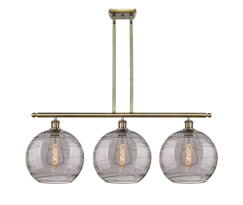 Innovations 516-3I-AB-G1213-12SM Three Light Island Pendant, Antique Brass