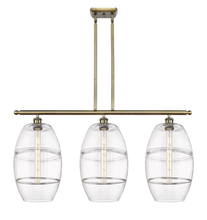 Innovations 516-3I-AB-G557-10CL Three Light Island Pendant, Antique Brass