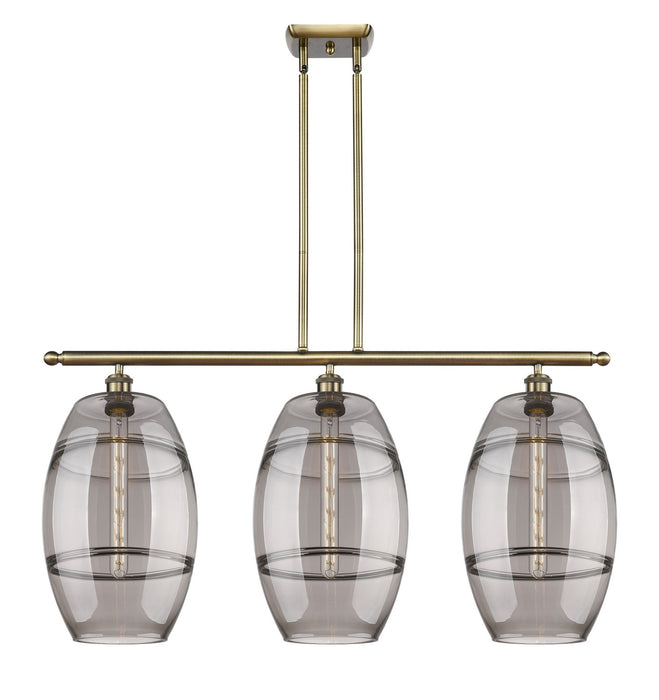 Innovations 516-3I-AB-G557-10SM Three Light Island Pendant, Antique Brass