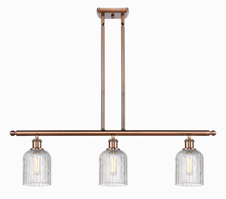 Innovations 516-3I-AC-G559-5CL Three Light Island Pendant, Antique Copper