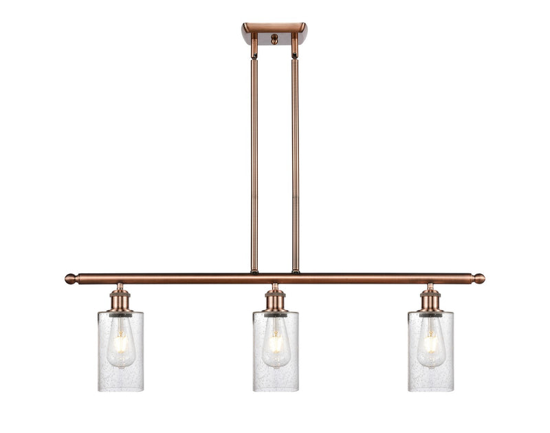 Innovations 516-3I-AC-G804 Three Light Island Pendant, Antique Copper