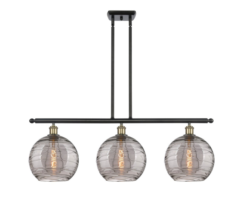 Innovations 516-3I-BAB-G1213-10SM Three Light Island Pendant, Black Antique Brass
