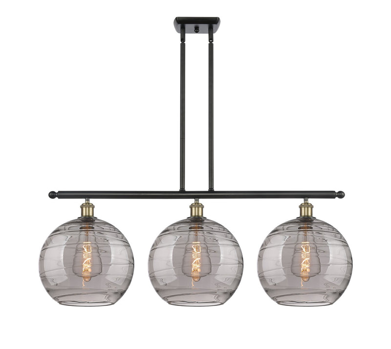 Innovations 516-3I-BAB-G1213-12SM Three Light Island Pendant, Black Antique Brass