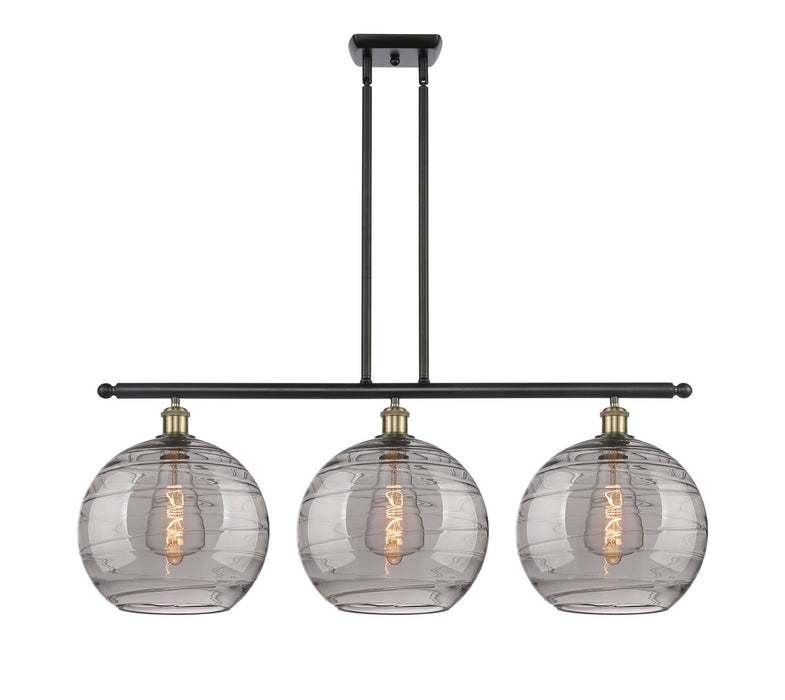 Innovations 516-3I-BAB-G1213-12SM Three Light Island Pendant, Black Antique Brass