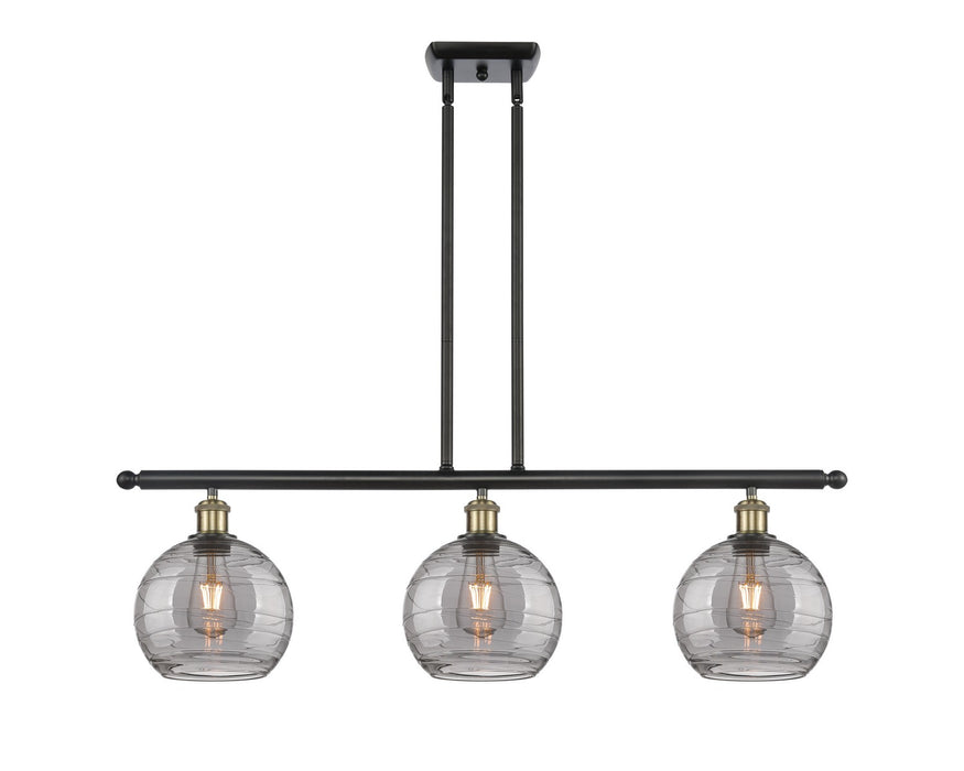 Innovations 516-3I-BAB-G1213-8SM Three Light Island Pendant, Black Antique Brass