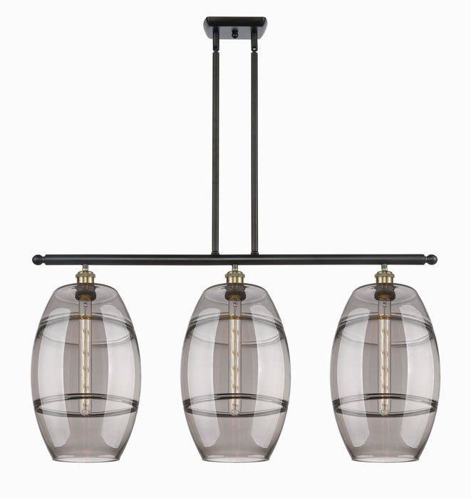Innovations 516-3I-BAB-G557-10SM Three Light Island Pendant, Black Antique Brass