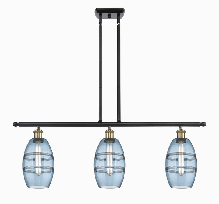 Innovations 516-3I-BAB-G557-6BL Three Light Island Pendant, Black Antique Brass