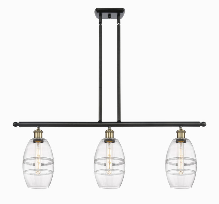 Innovations 516-3I-BAB-G557-6CL Three Light Island Pendant, Black Antique Brass