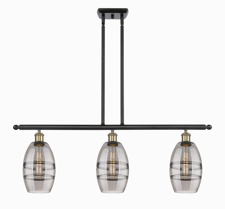 Innovations 516-3I-BAB-G557-6SM Three Light Island Pendant, Black Antique Brass