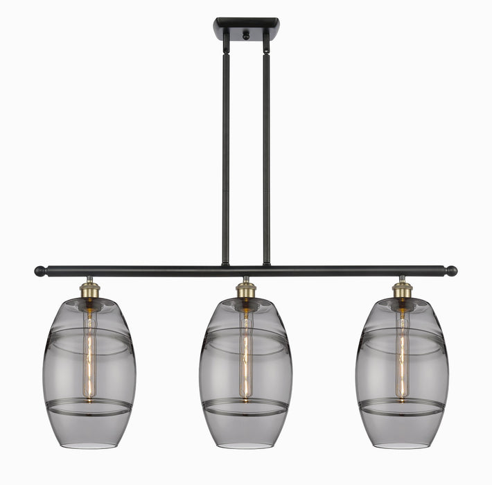Innovations 516-3I-BAB-G557-8SM Three Light Island Pendant, Black Antique Brass
