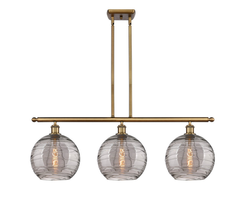 Innovations 516-3I-BB-G1213-10SM Three Light Island Pendant, Brushed Brass
