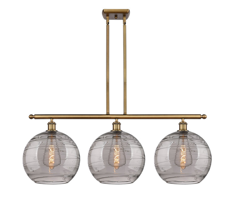 Innovations 516-3I-BB-G1213-12SM Three Light Island Pendant, Brushed Brass