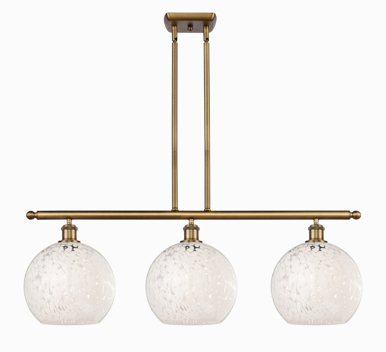 Innovations 516-3I-BB-G1216-10WM LED Island Pendant, Brushed Brass