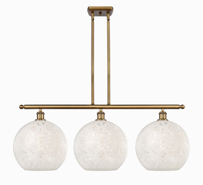 Innovations 516-3I-BB-G1216-12WM LED Island Pendant, Brushed Brass