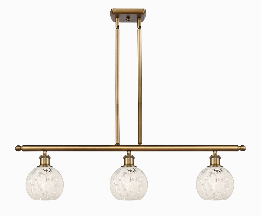 Innovations 516-3I-BB-G1216-6WM LED Island Pendant, Brushed Brass