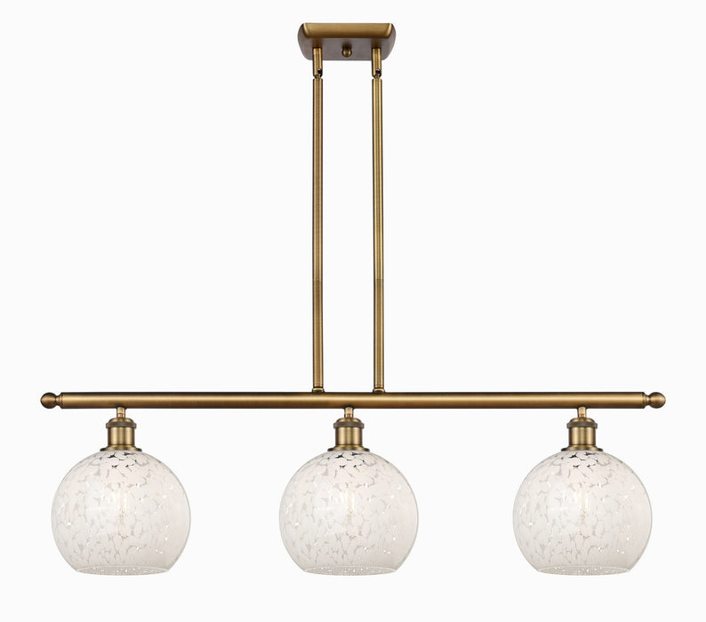 Innovations 516-3I-BB-G1216-8WM LED Island Pendant, Brushed Brass
