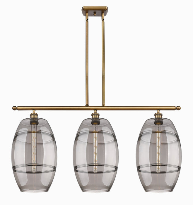 Innovations 516-3I-BB-G557-10SM Three Light Island Pendant, Brushed Brass