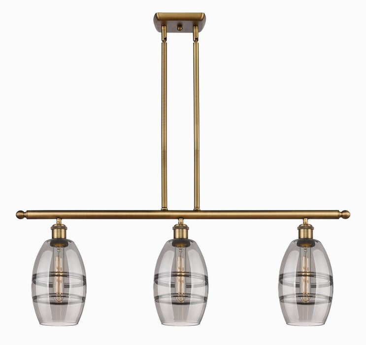 Innovations 516-3I-BB-G557-6SM Three Light Island Pendant, Brushed Brass
