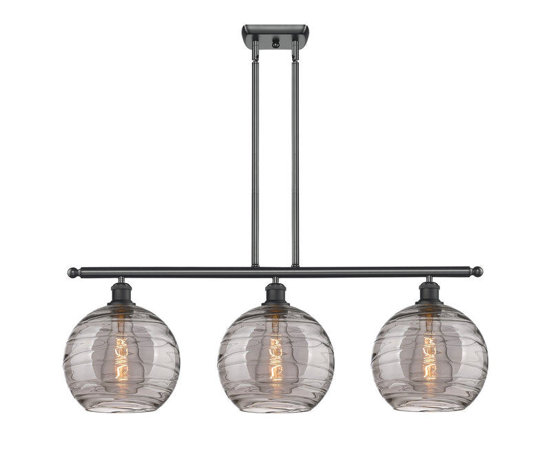 Innovations 516-3I-BK-G1213-10SM Three Light Island Pendant, Matte Black