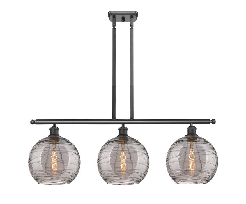 Innovations 516-3I-BK-G1213-10SM Three Light Island Pendant, Matte Black