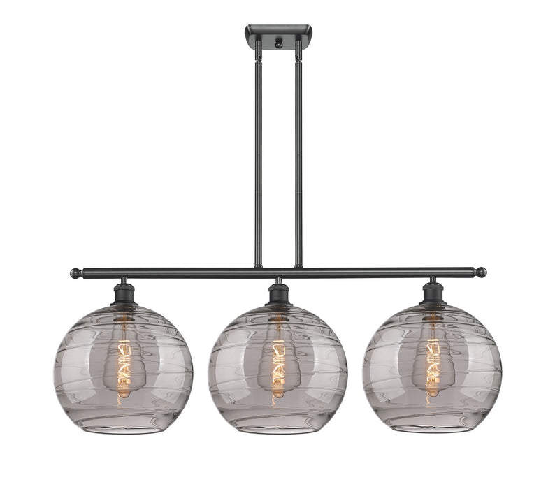 Innovations 516-3I-BK-G1213-12SM Three Light Island Pendant, Matte Black