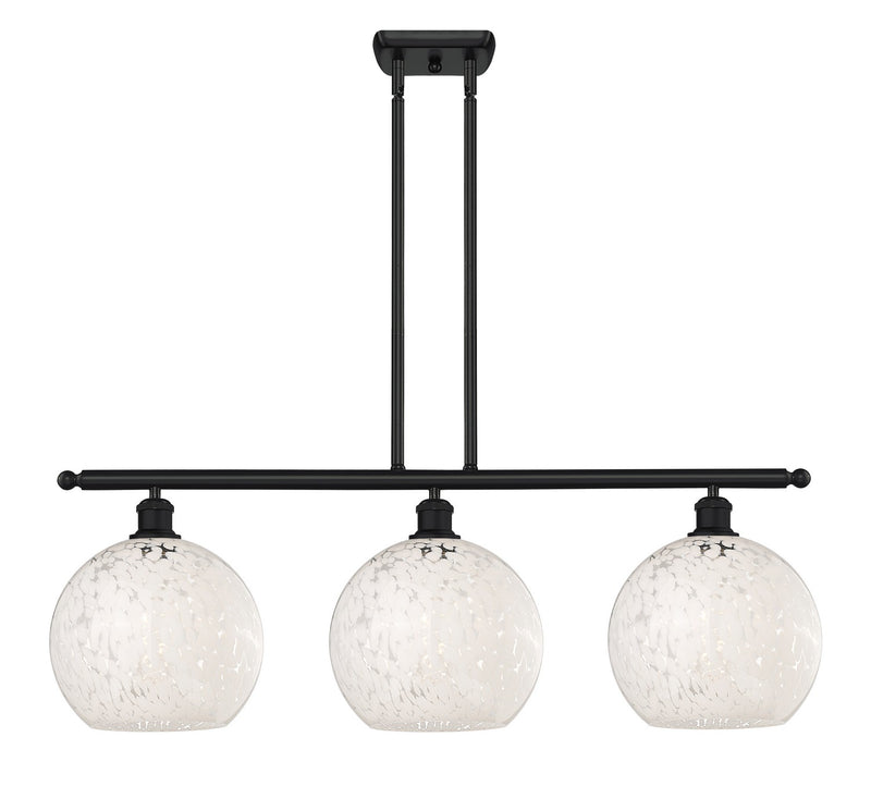 Innovations 516-3I-BK-G1216-10WM LED Island Pendant, Matte Black