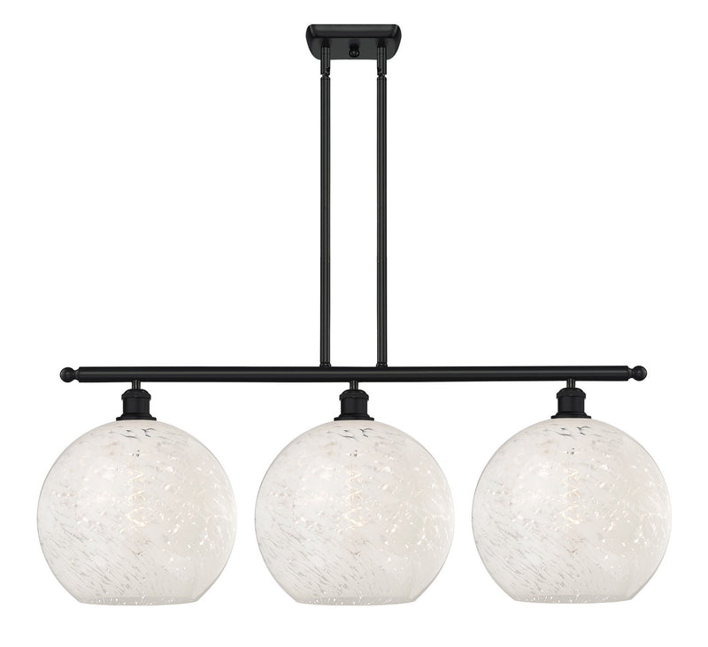 Innovations 516-3I-BK-G1216-12WM LED Island Pendant, Matte Black