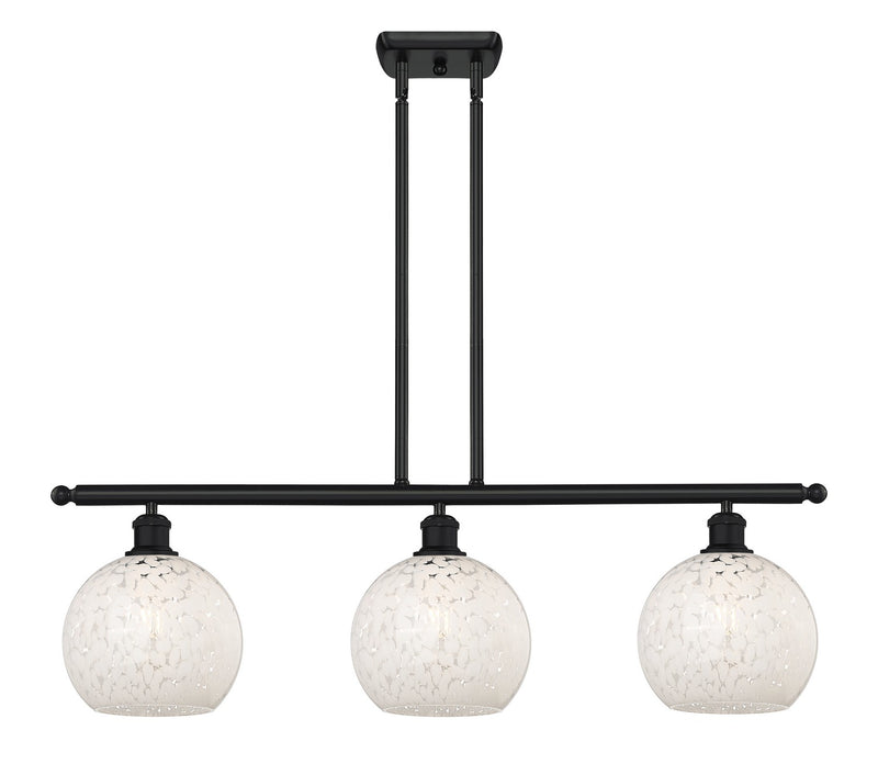 Innovations 516-3I-BK-G1216-8WM LED Island Pendant, Matte Black