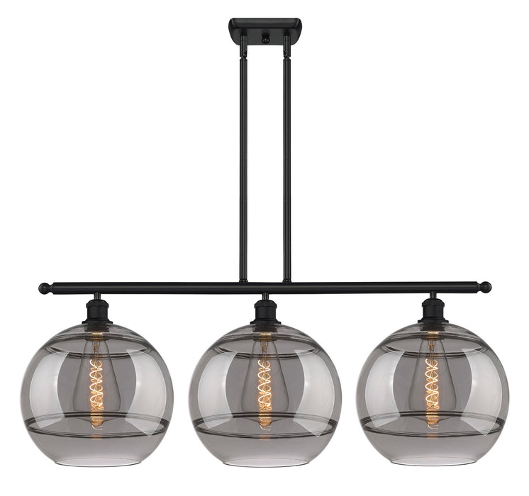Innovations 516-3I-BK-G556-12SM Three Light Island Pendant, Matte Black