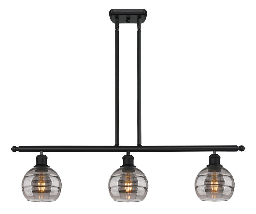 Innovations 516-3I-BK-G556-6SM Three Light Island Pendant, Matte Black
