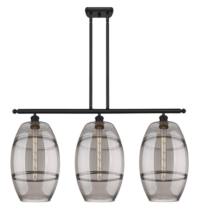 Innovations 516-3I-BK-G557-10SM Three Light Island Pendant, Matte Black