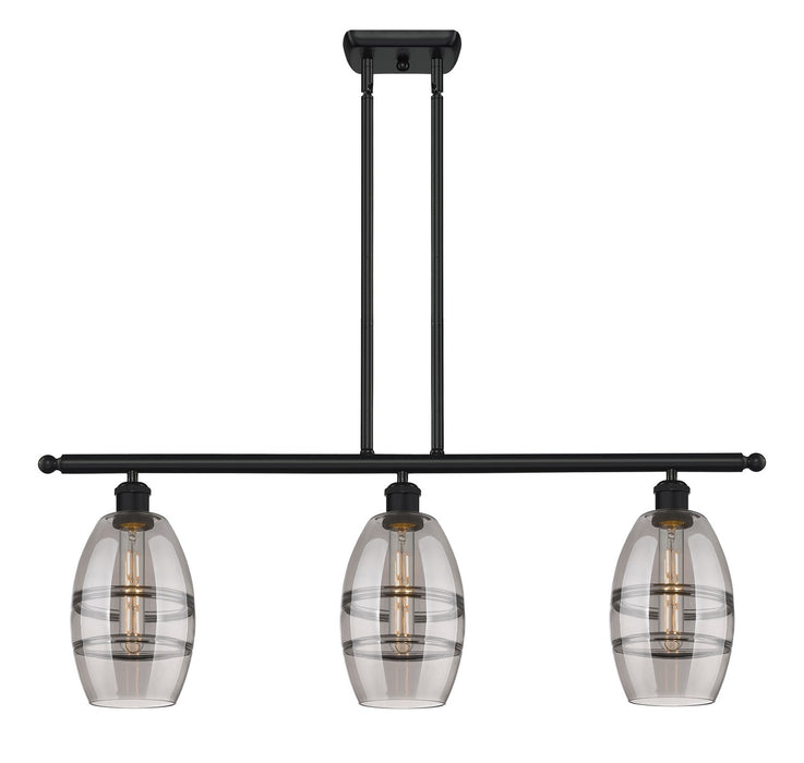Innovations 516-3I-BK-G557-6SM Three Light Island Pendant, Matte Black
