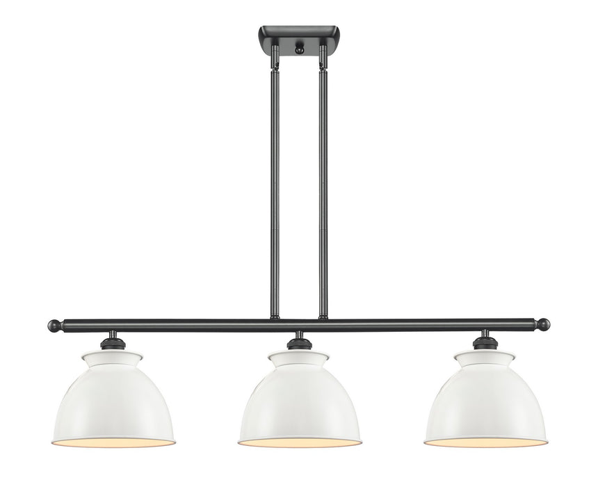 Innovations 516-3I-BK-M14-W Three Light Island Pendant, Matte Black