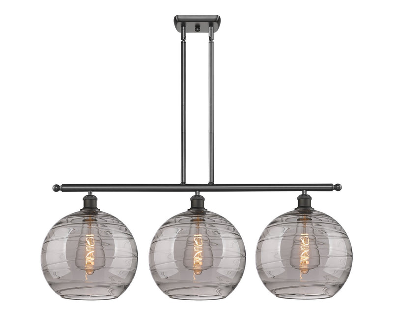 Innovations 516-3I-OB-G1213-12SM Three Light Island Pendant, Oil Rubbed Bronze
