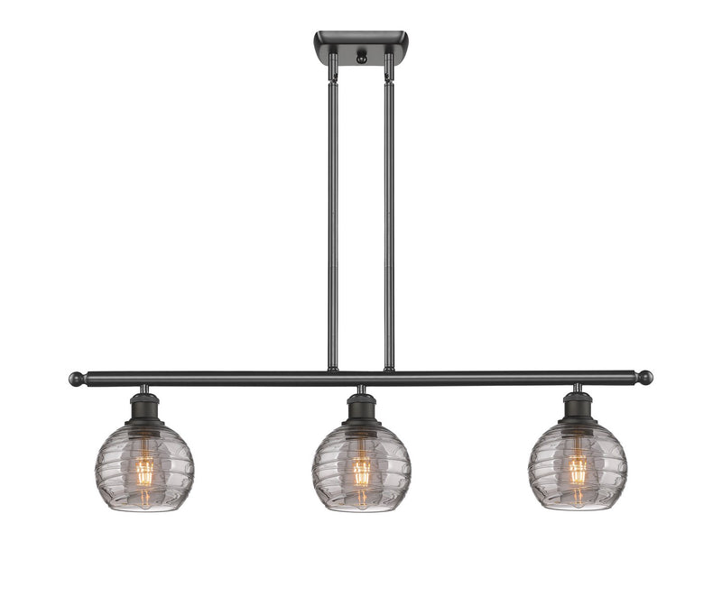 Innovations 516-3I-OB-G1213-6SM Three Light Island Pendant, Oil Rubbed Bronze