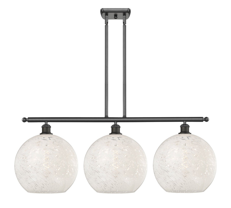 Innovations 516-3I-OB-G1216-12WM LED Island Pendant, Oil Rubbed Bronze