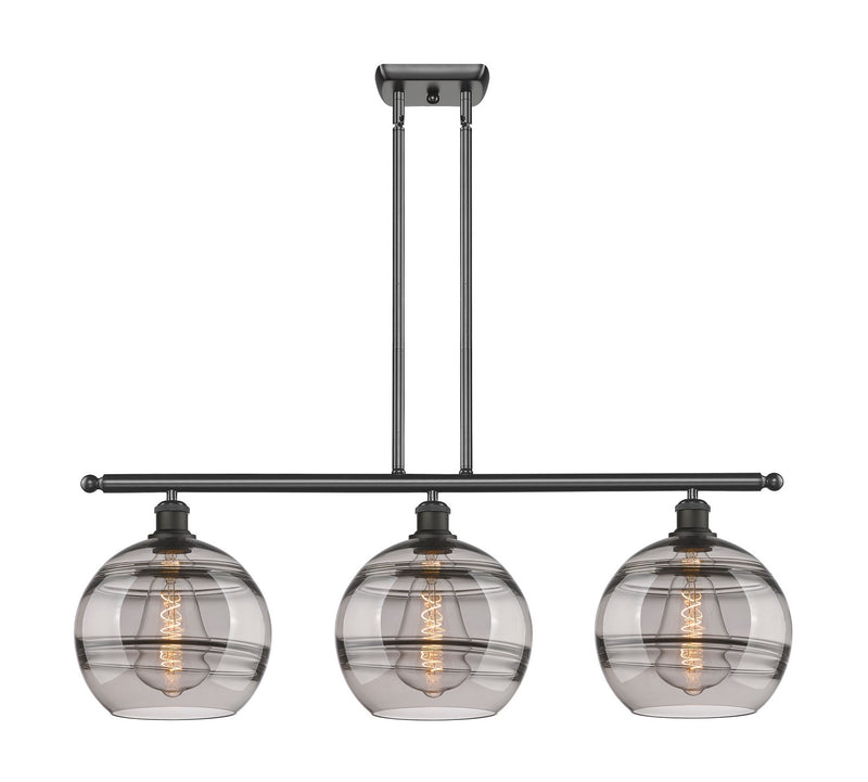Innovations 516-3I-OB-G556-10SM Three Light Island Pendant, Oil Rubbed Bronze