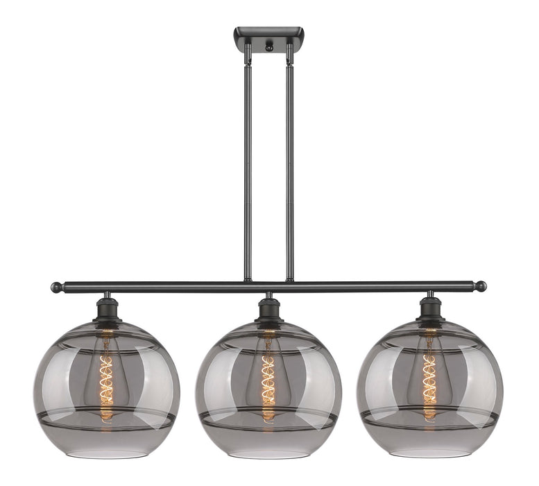 Innovations 516-3I-OB-G556-12SM Three Light Island Pendant, Oil Rubbed Bronze