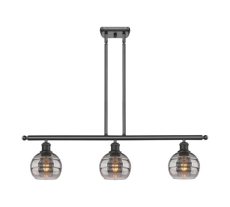 Innovations 516-3I-OB-G556-6SM Three Light Island Pendant, Oil Rubbed Bronze