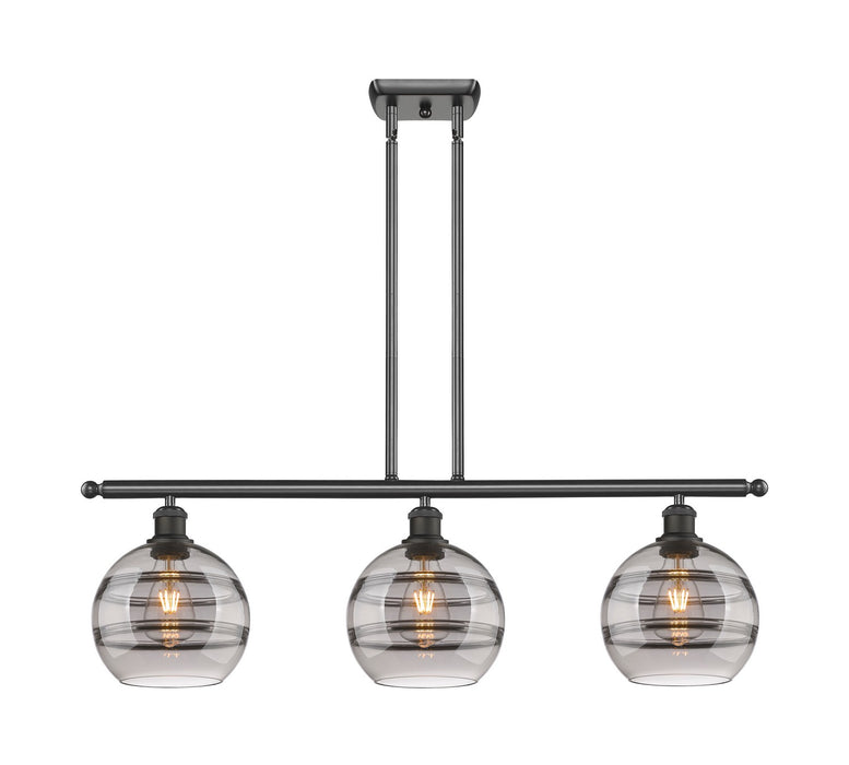 Innovations 516-3I-OB-G556-8SM Three Light Island Pendant, Oil Rubbed Bronze