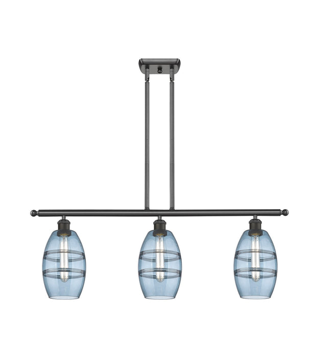 Innovations 516-3I-OB-G557-6BL Three Light Island Pendant, Oil Rubbed Bronze