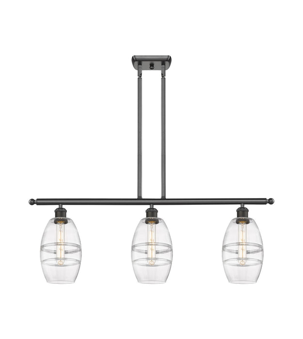 Innovations 516-3I-OB-G557-6CL Three Light Island Pendant, Oil Rubbed Bronze