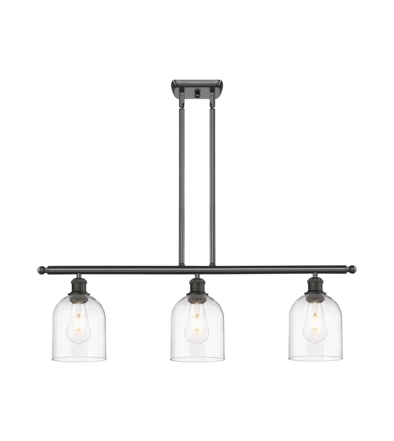 Innovations 516-3I-OB-G558-6CL Three Light Island Pendant, Oil Rubbed Bronze