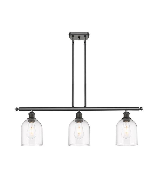 Innovations 516-3I-OB-G558-6CL Three Light Island Pendant, Oil Rubbed Bronze