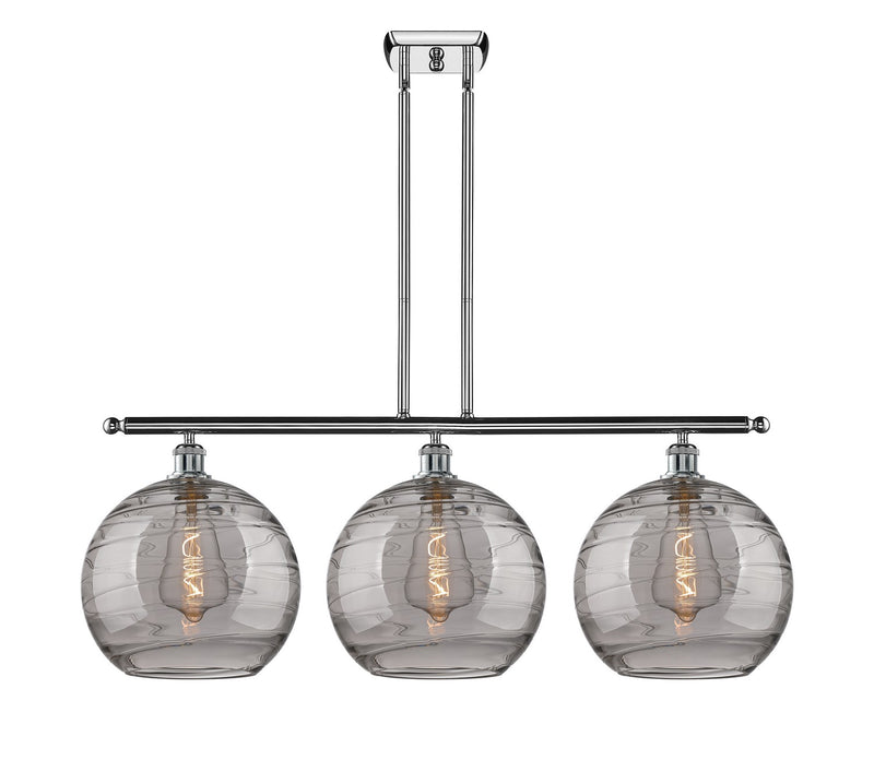 Innovations 516-3I-PC-G1213-12SM Three Light Island Pendant, Polished Chrome