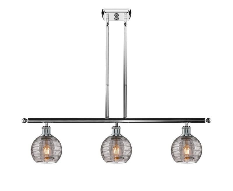 Innovations 516-3I-PC-G1213-6SM Three Light Island Pendant, Polished Chrome